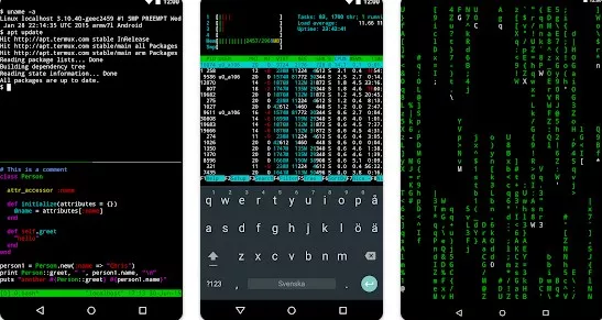 Gameplay screenshot from termux for Android