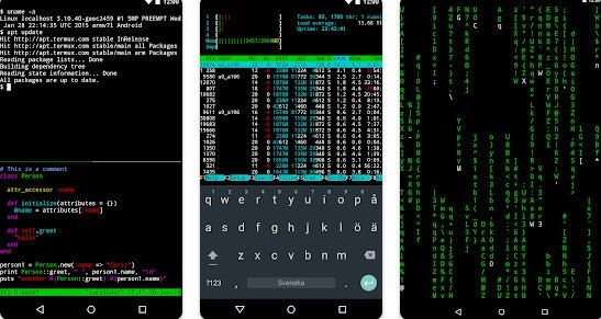 Gameplay screenshot from termux for Android