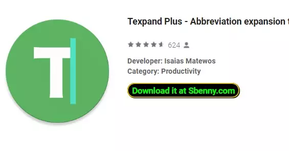  Texpand Plus - Abbreviation expansion typing aid APK