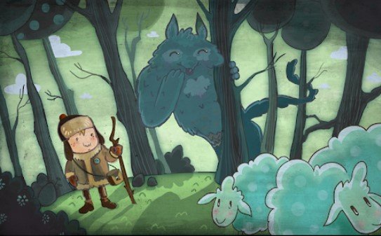Gameplay screenshot from the boy who cried wolf for Android
