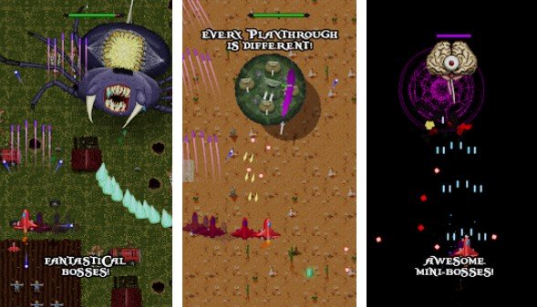 Gameplay screenshot from the call shoot em up for Android