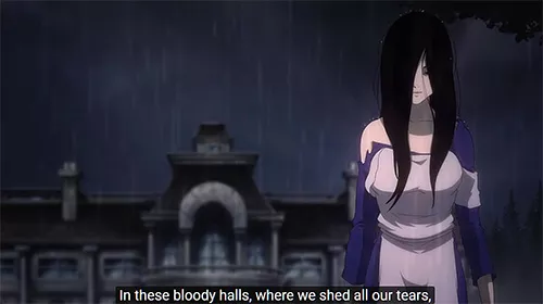 Gameplay screenshot from the letter horror visual novel for Android