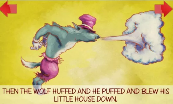 Gameplay screenshot from the three little pigs for Android