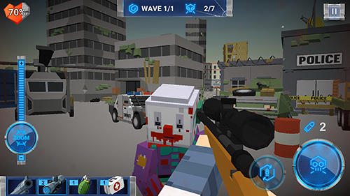 Gameplay screenshot from the walking zombie dead city for Android