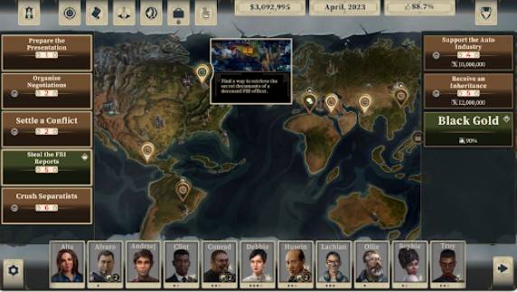 Gameplay screenshot from this is the president for Android