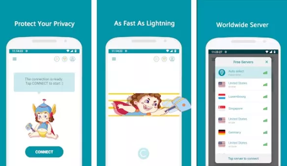 Gameplay screenshot from thunder vpn fast safe vpn for Android