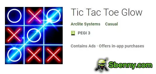 tic tac toe glow