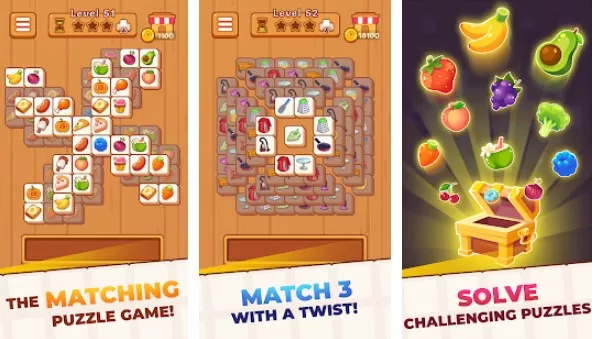 Gameplay screenshot from tile triple match for Android