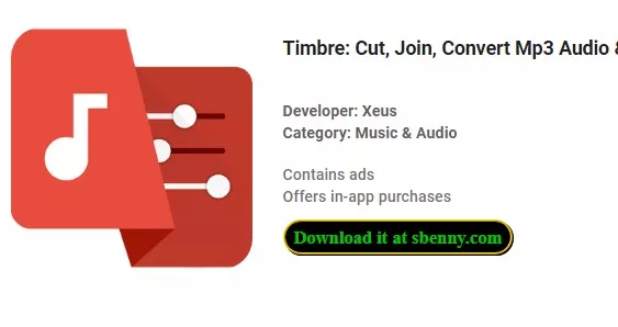  Timbre: Cut, Join, Convert Mp3 Audio & Mp4 Video