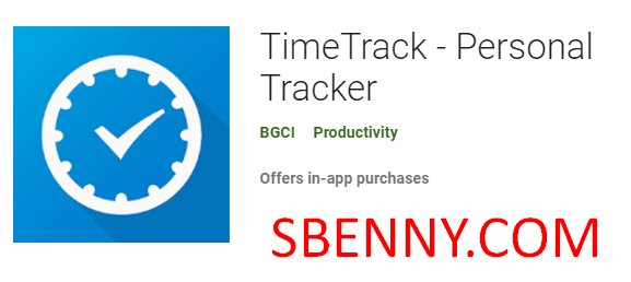  TimeTrack - Personal Tracker