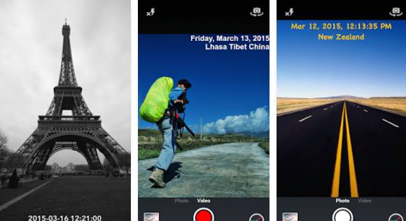 Gameplay screenshot from timestamp camera pro for Android