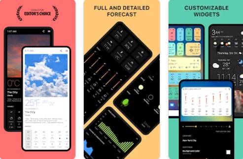 Gameplay screenshot from today weather alerts widgets for Android