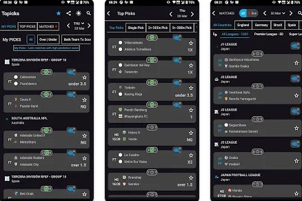 Gameplay screenshot from topicks real prediction tips for Android