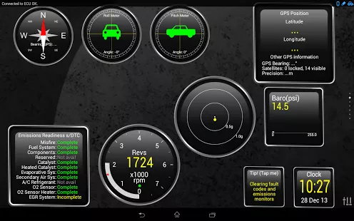 Gameplay screenshot from torque pro obd 2 and car for Android