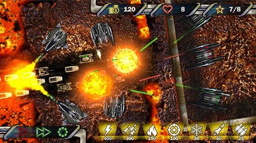 Gameplay screenshot from tower defense next war for Android