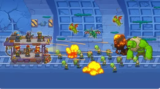 tower train zombie defense 2d APK MOD Android