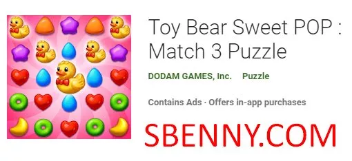 toy bear sweet pop match 3 puzzle