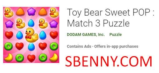 toy bear sweet pop match 3 puzzle
