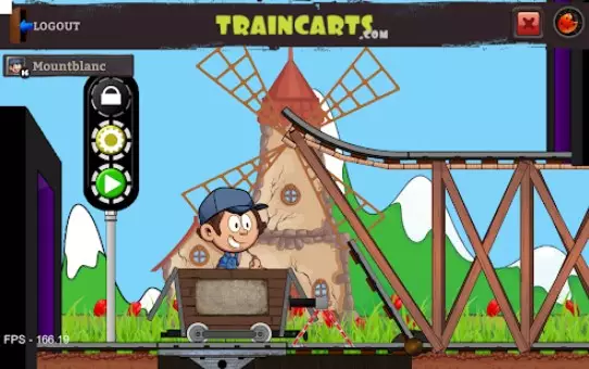 Gameplay screenshot from train carts early access for Android