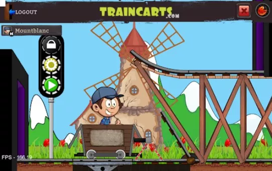 Gameplay screenshot from train carts early access for Android