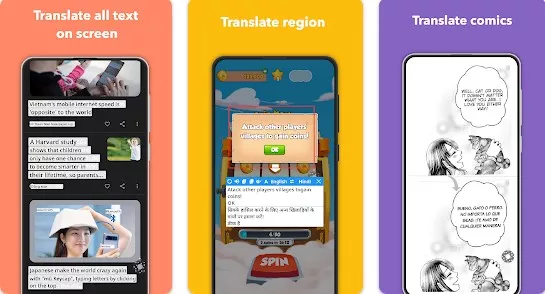 Gameplay screenshot from translate on screen for Android