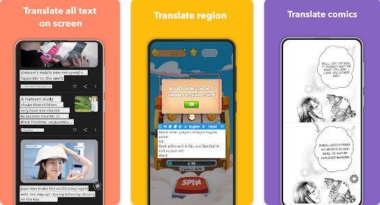 Gameplay screenshot from translate on screen for Android