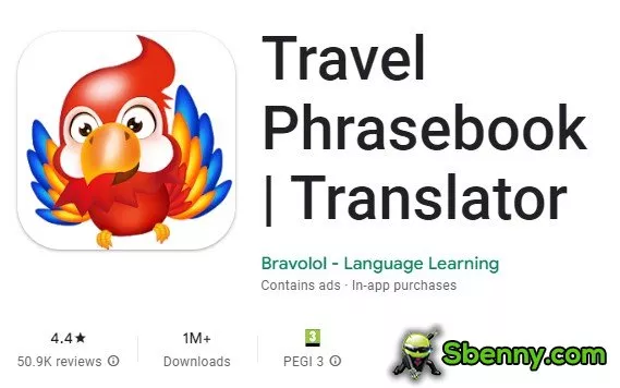 travel phrasebook translator