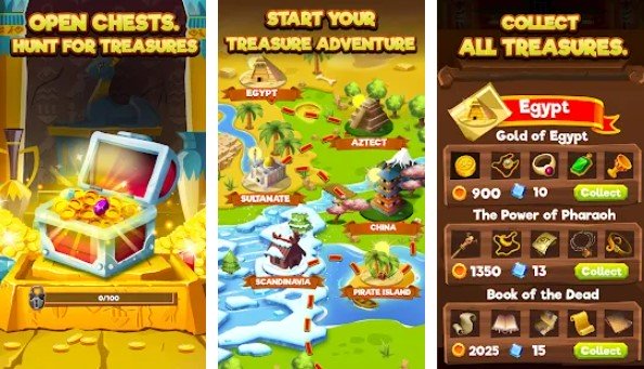Gameplay screenshot from treasure idle clicker tap chest adventure for Android