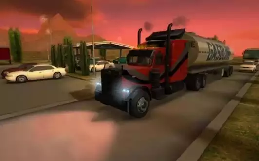 Gameplay screenshot from truck simulator 3d for Android