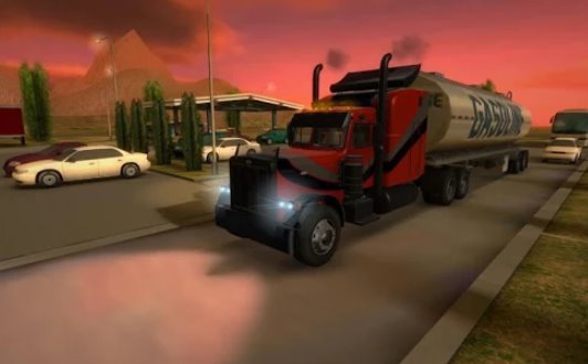 Gameplay screenshot from truck simulator 3d for Android