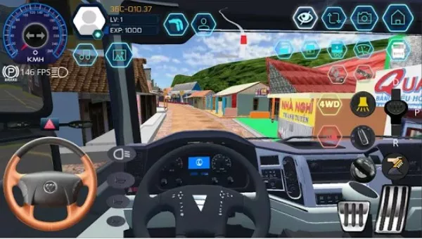 Gameplay screenshot from truck simulator vietnam for Android