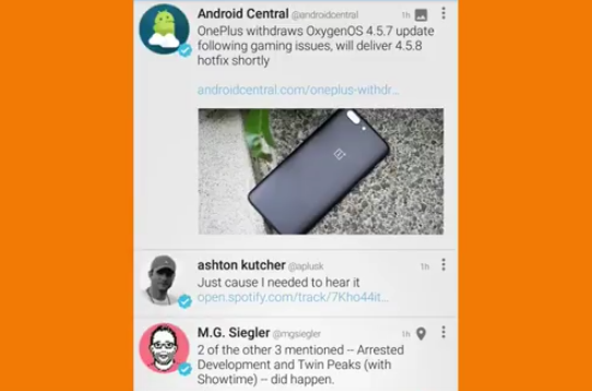 Gameplay screenshot from tweetings for twitter for Android
