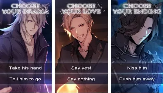 Gameplay screenshot from twilight fangs romance you choose for Android