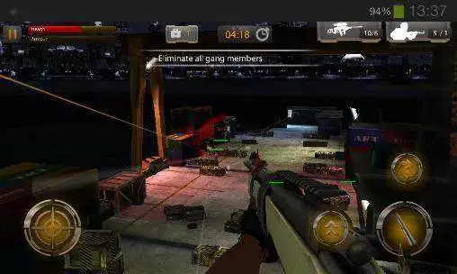 Gameplay screenshot from unfinished mission for Android