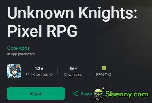 unknown knights pixel rpg