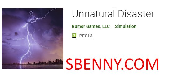 unnatural disaster