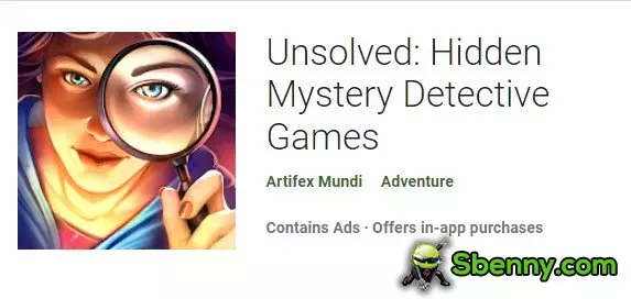 unsolved hidden mystery detective games
