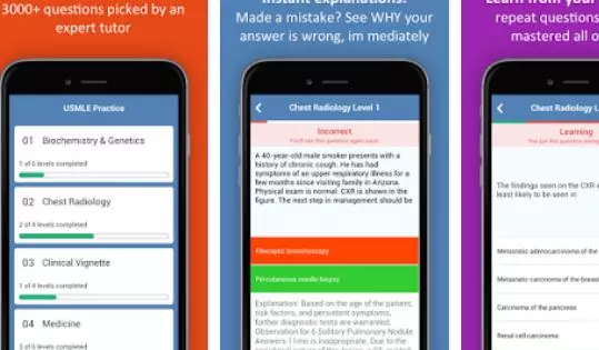 Gameplay screenshot from usmle exam prep 2017 2017 edition for Android