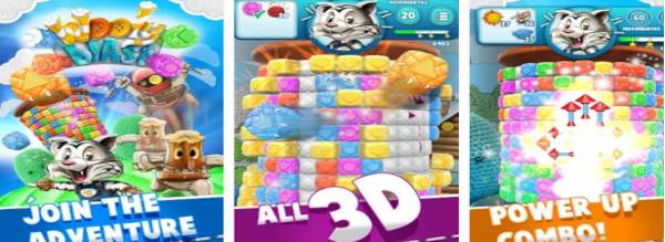 Gameplay screenshot from wooly blast for Android