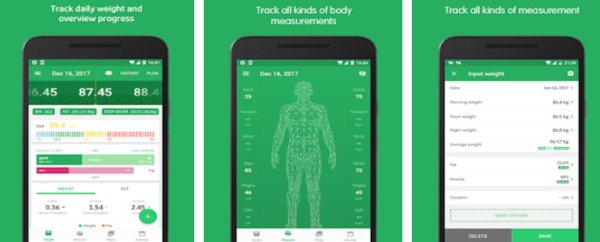 Gameplay screenshot from weight track assistant free weight tracker for Android