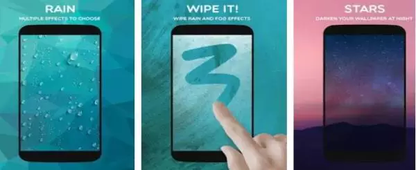 Gameplay screenshot from weather live wallpaper home screen forecast for Android