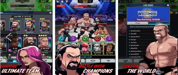 Gameplay screenshot from wwe tap mania for Android