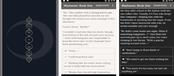 Gameplay screenshot from wayhaven chronicles book one for Android