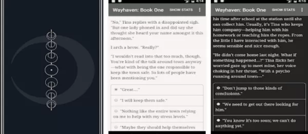 Gameplay screenshot from wayhaven chronicles book one for Android