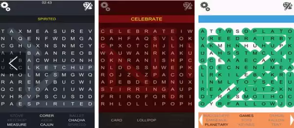 Gameplay screenshot from word search epic for Android