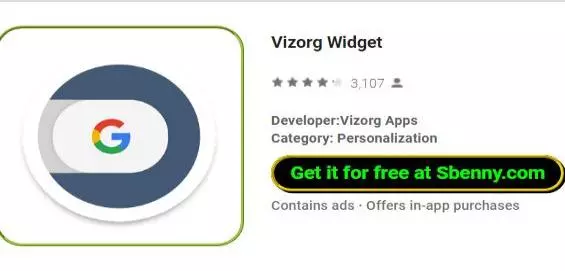 vizorg widget