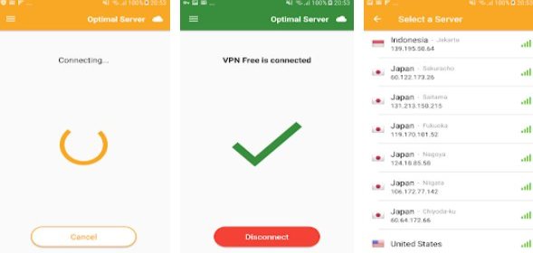 Gameplay screenshot from vpn free for Android