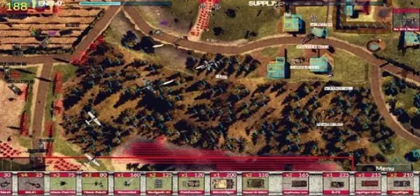Gameplay screenshot from wargame west front for Android