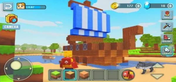 Gameplay screenshot from world building craft for Android