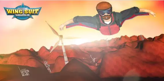 Gameplay screenshot from wingsuit simulator 3d for Android